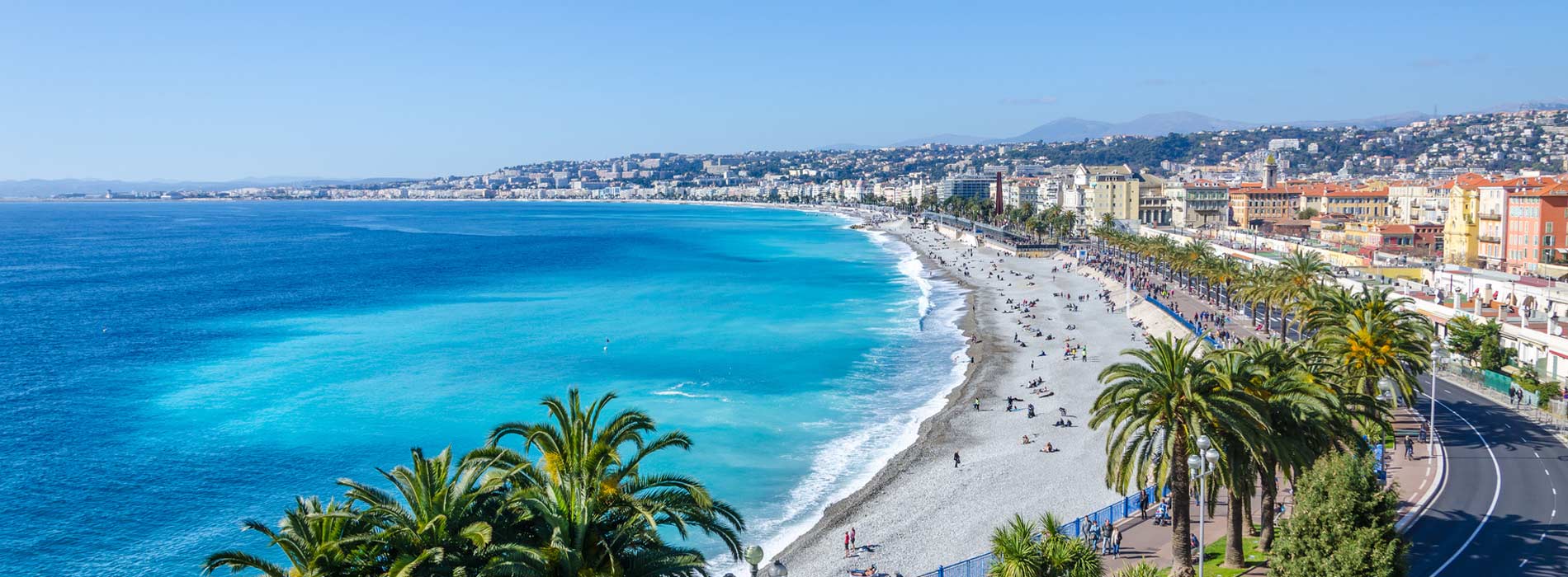 Agence du port de nice, vue de nice et de la promenade des anglais
